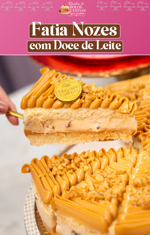 Fatia Nozes com Doce de Leite